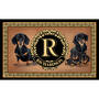 The Dog Accent Rug 6859 0033 a Dachshund Black