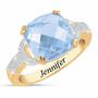 Birthstone & Diamond Ring, Birthstone Diamond Ring 1159 001 5 3
