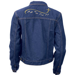 Footprints in the Sand Denim Jacket 11179 0010 b back