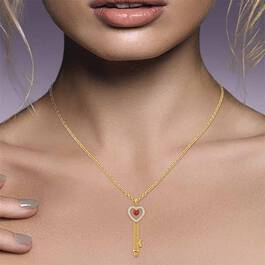 The Birthstone Key Pendant 6685 001 7 14