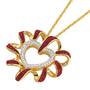 Birthstone Beauty Diamond Heart Pendant 2627 001 7 13