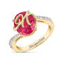 Custom Birthstone Ring 11949 0019 m initial