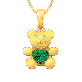 Teddy Treasure Birthstone Pendant 11622 0062 e may