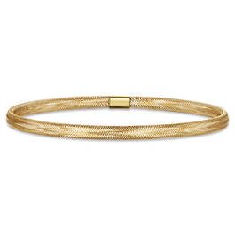 Italian 9kt Gold Flex Bracelet 11798 0011 a main