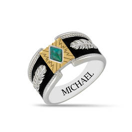 Western Vision Mens Turquoise Ring 11127 0013 a main