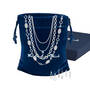 Silvery Symphony Necklace Trio & Earrings, Silver Symphony Necklace Trio with Matching Earrings 12217 0012 g giftpouchbox