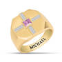 Holy Cross Mens Birthstone Diamond Ring 10700 0010 f june
