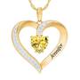 Personalized Birthstone Heart Pendant 5447 001 8 11