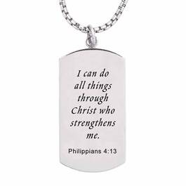I Can Do All Things Personalized Dog Tag and Cross 5091 001 7 2