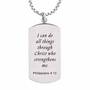 I Can Do All Things Personalized Dog Tag and Cross 5091 001 7 2