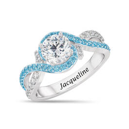 Personalized True Beauty Birthstone Diamonisse Ring 11316 0014 c march