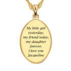 My Daughter I Love You Personalized Birthstone Diamond Pendant 1136 0070 n back