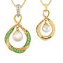The Pearl & Birthstone Pendant, Personalized Pearl Birthstone Pendant 6901 0023 h august