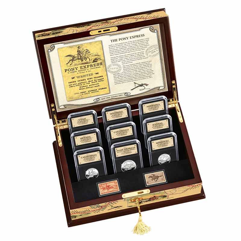 The Pony Express Silver Coins and Commemorative Set 2157 001 5 2