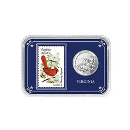 America the Beautiful State Coin and Stamp Collection 11503 0025 a showpackVA