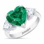 Birthstone Triple Heart Ring 1516 001 3 5