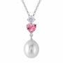 Loves Embrace Pearl and Birthstone Necklace 6588 001 5 5