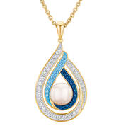 Blue Wave Genuine Pearl Pendant 11012 0011 a main