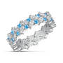 Birthstone Fire Eternity Ring, Dozen Hearts Diamond Earrings 12303 0017 l december