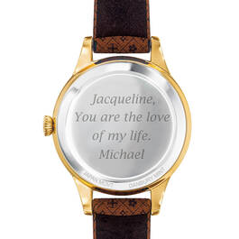 Personalized Womens Watch Couples 6966 0025 c back