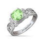 Personalized Vintage Elegance Birthstone Ring 12122 0016 h august