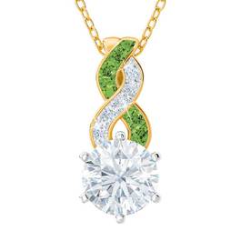 Birthstone Swirl Pendant 5940 014 3 8