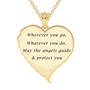 Angels are With You Diamond Heart Pendant 10424 0015 c back