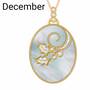 Mother of Pearl Monthly Pendants 6117 001 5 12