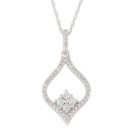 Diamond Drop 14kt Gold Pendant 11561 0016 a main