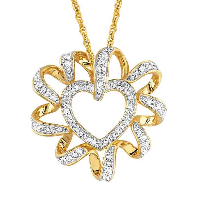 Birthstone Beauty Diamond Heart Pendant 2627 001 7 4