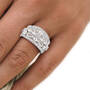 The 5-Carat Elegant Clover Ring, The 5 Carat Elegant Clover Statement Ring 11773 0010 g model