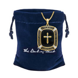 My Lifes Greatest Blessing Grandson Diamond Faith Pendant 10637 0018 g gift pouch