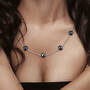 Midnight Glamour Black Pearl Necklace 10780 0013 m model