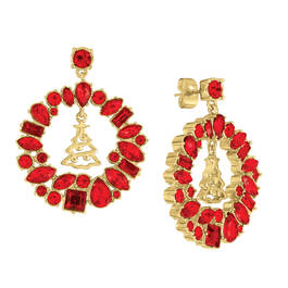 Monthly Crystal Earrings 6881 0019 h december