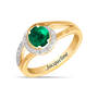 May Birthstone Diamond Swirl Ring 11760 0056 a main