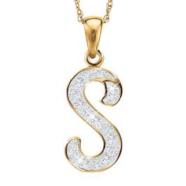 Diamond Initial Pendant 9731 001 5 3