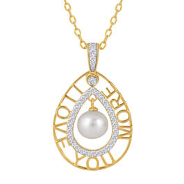 I Love You More Pearl Diamond Pendant 11376 0011 a main