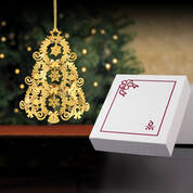 2024 Annual Gold Christmas Ornament 11604 0031 g gift box