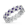 Birthstone Fire Eternity Ring, Dozen Hearts Diamond Earrings 12303 0017 b february