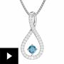 The Blue Lagoon Diamond Pendant, , video-thumb