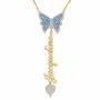 Personalized Birthstone Butterfly Necklace 6727 001 7 3