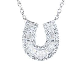 Diamond Horseshoe Necklace by Robert Tonner 12116 0022 a main