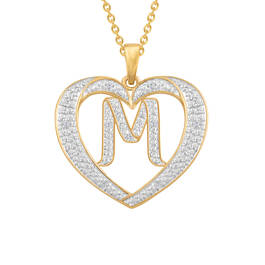 Dazzling Diamond Heart Pendant 11622 0138 a m