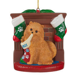 2021 Dog Pom Ornament 6428 0324 a main