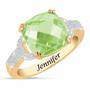 Birthstone & Diamond Ring, Birthstone Diamond Ring 1159 001 5 8
