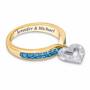 My Love Birthstone  Diamond Charm Ring 2145 001 0 12