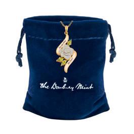Personalized Diamond Rose Pendant 11219 0019 g gift pouch