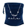 Sterling Silver Zodiac Necklace, Celestial Signs Zodiac Necklace 6807 0010 y pouch