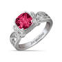 Personalized Vintage Elegance Birthstone Ring 12122 0016 g july