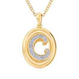 Diamond Initial Pendant 1250 0054 c pendant